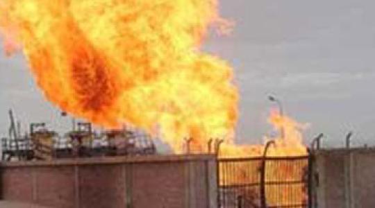 خط الغاز الذي جرى تفجيره اكثر من نسع مرات في سيناء