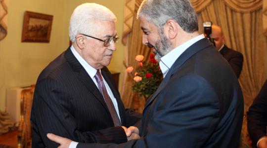 محمود عباس و خالد مشعل