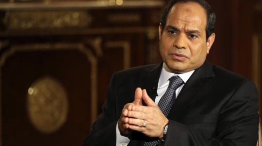 الرئيس المصري  عبد الفتاح السيسي