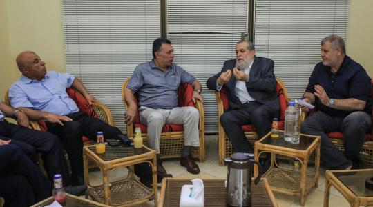 لقاء قيادة الجهاد الاسلامي مع قيادة فتح في غزة