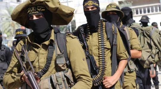 عناصر سرايا القدس الجناح العسكري لحركة الجهاد الاسلامي