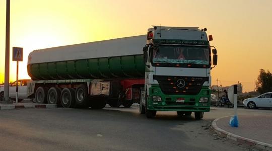 شاحنة وقود في غزة (ارشيف)