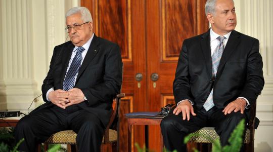 رئيس الوزراء الاسرائيلي نتنياهو ورئيس السلطة محمود عباس