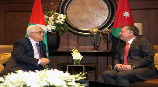 الرئيس محمود عباس والملك الأردني في لقاءؤ مسبق