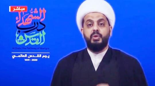 الامين العام لحركة عصائب اهل الحق الشيخ قيس الخزعلي