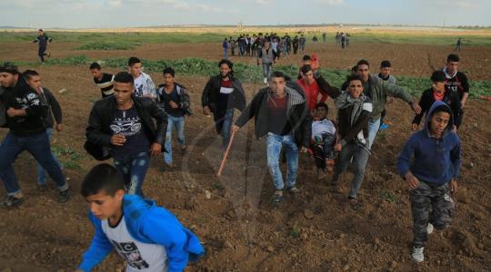 مواجهات على حدود غزة في اليوم المئة على قرار ترامب ‫(37945859)‬ ‫‬.JPG
