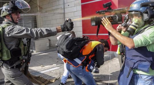 إصابة صحفي برصاص جيش الاحتلال في بيت لحم