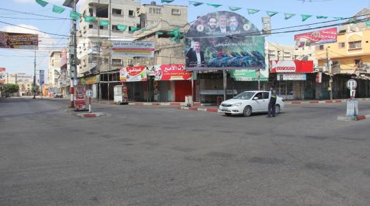 حظر التجوال في غزة