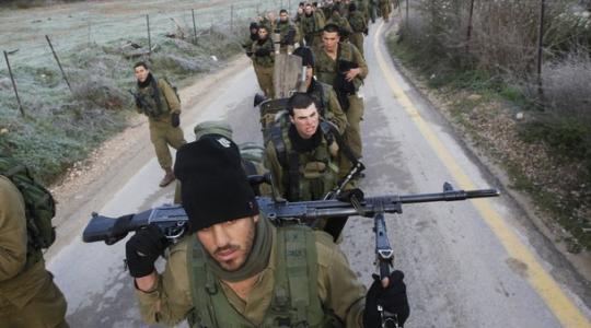 جنود الاحتلال خلال التدريبات