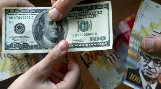 اسعار صرف الشيكل مقابل الدولار الامريكي