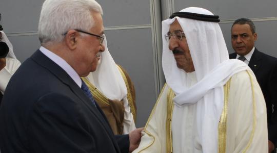 الصباح يستقبل عباس ويجريان محادثات حول آخر التطورات