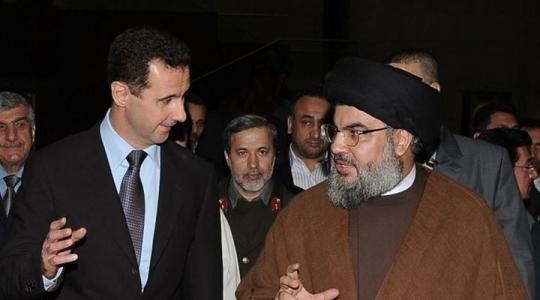 السيد نصر الله و الرئيس بشار الأسد