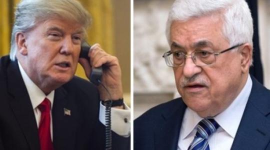 محمود عباس ودونالد ترامب