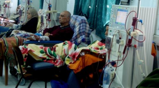 مرضى الكلى في مستشفى الشفاء بغزة 