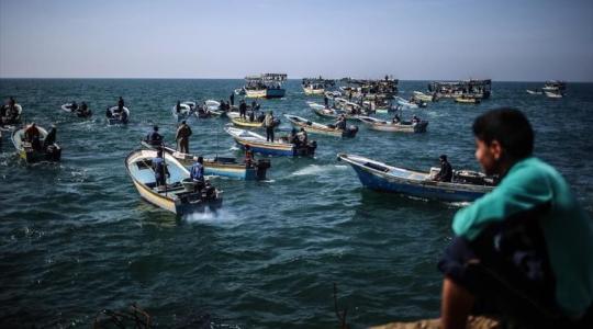 ميناء غزة - صيادون - بحر غزة