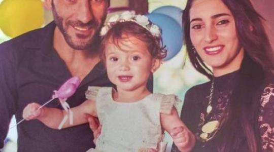 الشابة المتوفى وزوجها المصاب بالحادث