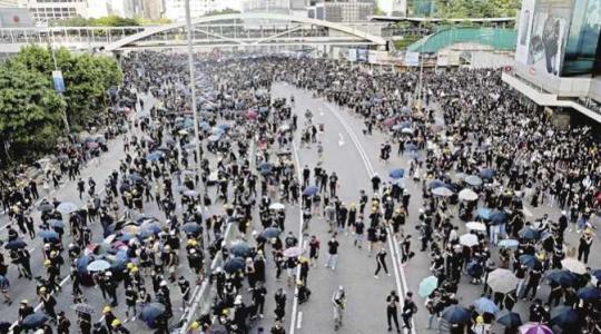 مظاهرات في هونغ كونغ
