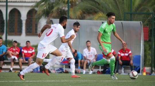  مباراة ودية بين الأولمبي الفلسطيني والجزائري