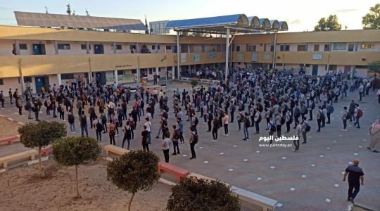 محاكاة فتح المدارس بغزة في ظل حائجة "كورونا" (أرشيف)
