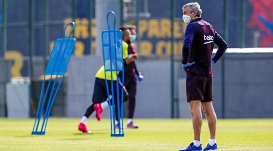 صور: عودة لاعبي برشلونة للتدريب بعد غياب بسبب كورونا