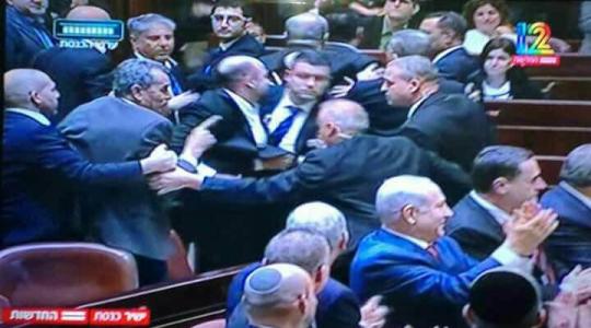 نواب عرب يعترضون على قانون القومية في الكنيست الاسرائيلي