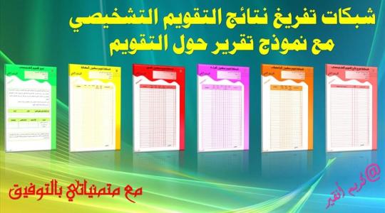 شبكة تفريغ نتائج التقويم التشخيصي للمستوى الرابع