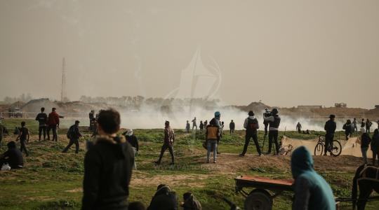 مسيرة العودة في منطقة ملكة شرق مدينة غزة ‫(43844142)‬ ‫‬.JPG