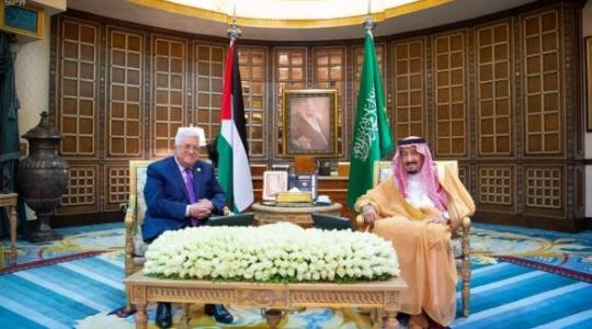اجتماع الرئيس عباس مع الملك سلمان