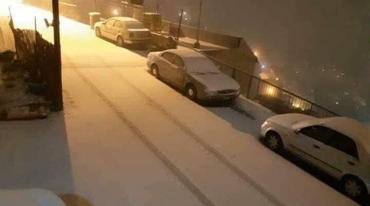 الثلوج على بلدة مجدل شمس 