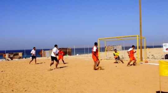 الكرة الشاطئية غزة