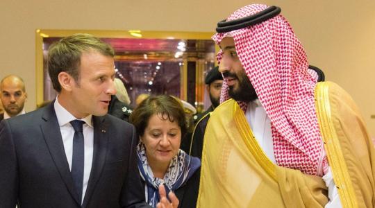 محمد بن سلمان ومانويل ماكرون