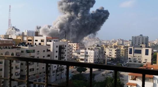 صورة من مكان القصف