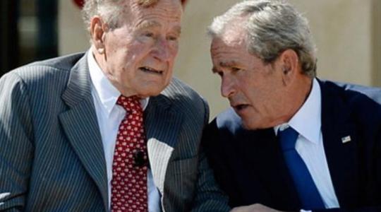 جورج بوش الأب وابنه