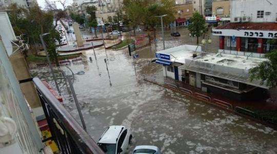 وفاة "إسرائيلي" جراء الفيضانات والأمطار الغزيرة في تل أبيب