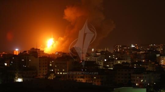 غارات إسرائيلية تواصلت على قطاع غزة وصواريخ المقاومة تدك مستوطنات العد, (17).JPG