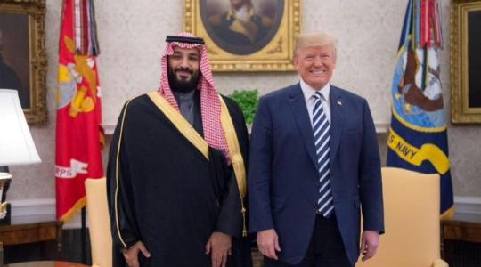 ترامب ومحمد بن-سلمان ولي عهد السعودية