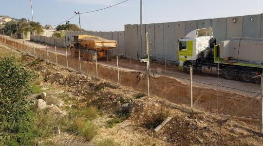 جدار اسرائيلي على حدود لبنان 