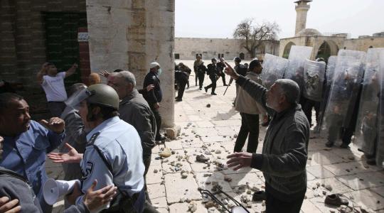 قوات الاحتلال في المسجد الاقصى