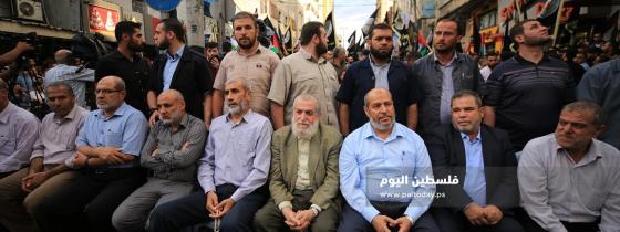 قيادة القوى الوطنية والإسلامية تشارك حركة الجهاد الإسلامي في احياء ذكرى انطلاقتها الـ32