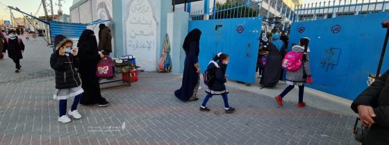 استئناف العملية الدراسية في مدارس الأونروا بغزة بدءًا من الفصل الثاني بعد توقف لأشهر بسبب أزمة كورونا