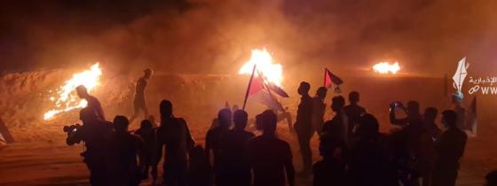 تواصل فعاليات الإرباك الليلي بالقرب من الحدود الشرقية للقطاع لليوم السادس على التوالي