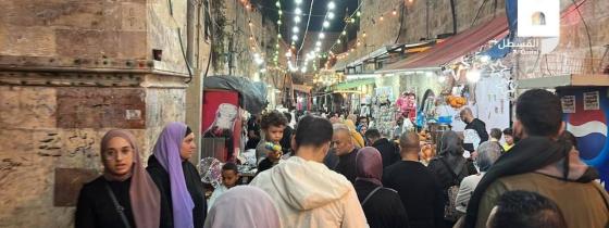 أجواء حيوية في البلدة القديمة بالقدس الليلة