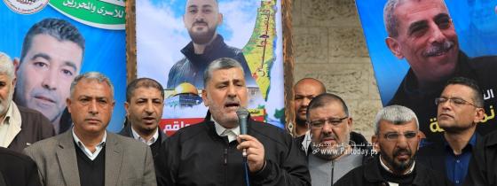 بالصور: لجنة الأسرى  تنظم  فعالية لدعم واسناد للأسرى الأبطال