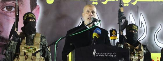 بالصور: سرايا القدس تؤبن الشهيد المجاهد «سائد القطناني» شمال غزة