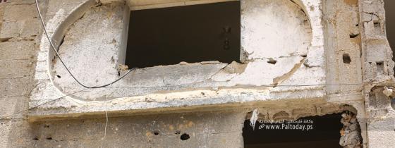بالصور: طائرات الاحتلال تمحو معالم فرحة العريس عطا عليان بعد قصف شقته في بيت لاهيا