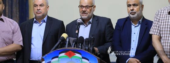 بالصور: مؤتمر لفصائل المقاومة بغزة حول آخر مستجدات الساحة الفلسطينية