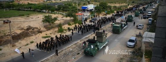 بالصور : عرض تاريخي مهيب لسرايا القدس في ذكرى الإنطلاقة الجهادية "36" في غزة .