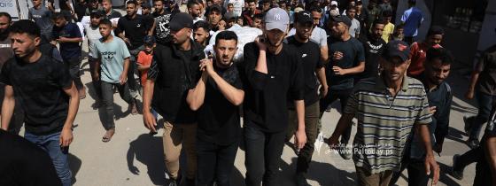 "فلسطين اليوم" توثق وداع 6 شهداء بينهم طفلة جراء استهداف أمس على مخيم إيواء غرب مدينة غزة