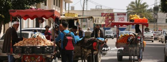 إغلاق الأسواق الشعبية يدفع بعربات الخضار للشوارع