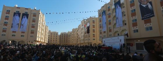 بالصور:تسليم المرحلة الأولى من شقق مدينة حمد السكنية جنوب قطاع غزة
